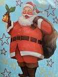 Kerst Raamstickers - Blauw - Kerstman / Rendier - 24x33 cm - Kunststof - 2 Stickers Kerst Raamstickers - Blauw - Kerstman / Rendier - 24x33 cm - Kunststof - 2 Stickers