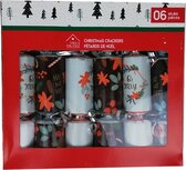Christmas Crackers - Party Crackers - Mini Kerstmis Spel - Kerstspel - Wie ben ik - Kerst Musthave - Bordeaux / Wit - Set van 6 Christmas Crackers - Party Crackers - Mini Kerstmis Spel - Kerstspel - Wie ben ik - Kerst Musthave - Bordeaux / Wit - Set van 6