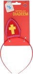 Sinterklaas Diadeem - Haarband - Rood / Geel - Kunststof / Vilt - One Size Sinterklaas Diadeem - Haarband - Rood / Geel - Kunststof / Vilt - One Size