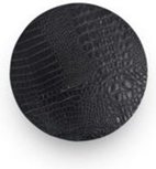 Leren placemat MITCH - Croco print - Zwart - Ø 37.5 - Rond - Set van 2 - Eet placemat - Woonkamer decoratie - Luxe - Hotel - 37.5 x 37.5cm Leren placemat MITCH - Croco print - Zwart - Ø 37.5 - Rond - Set van 2 - Eet placemat - Woonkamer decoratie - Luxe - Hotel - 37.5 x 37.5cm