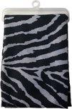 Zebra Douchegordijn - Zwart / Wit - 100% Polyester - Inclusief Ringen - 180 x 200 cm Zebra Douchegordijn - Zwart / Wit - 100% Polyester - Inclusief Ringen - 180 x 200 cm