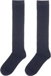 Dames Kniekousen - Donkerblauw - Katoen / Polyester / Elastaan - Sokken - Maat 39 / 42 Dames Kniekousen - Donkerblauw - Katoen / Polyester / Elastaan - Sokken - Maat 39 / 42