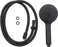 Douchekop met Slang – Mat Zwart - 5 functies – Handdouche – Hoofddouche - Slang 150 cm - kop Ø 11 Douchekop met Slang – Mat Zwart - 5 functies – Handdouche – Hoofddouche - Slang 150 cm - kop Ø 11