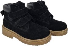 Stevige bergschoenen met klittenband / boots - voor kinderen - Zwart - Wandel / Berg - Suede - Maat 30 Stevige bergschoenen met klittenband / boots - voor kinderen - Zwart - Wandel / Berg - Suede - Maat 30