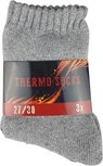 Thermo Sokken - Grijs / Licht Grijs / Zwart- Polyester - Maat 27 / 30 - Set van 3 Thermo Sokken - Grijs / Licht Grijs / Zwart- Polyester - Maat 27 / 30 - Set van 3