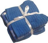 Keuken- & theedoekset ALEV - 1 vaatdoek, 2 thee- en 2 keukendoeken - Knal blauw / Fel Blauw Keuken- & theedoekset ALEV - 1 vaatdoek, 2 thee- en 2 keukendoeken - Knal blauw / Fel Blauw