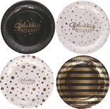 Gelukkig nieuwjaar! bordjes Feestbordjes - Multicolor - Karton - Set van 8 - Feestdagen - Feest - Oudjaar - Nieuwjaar - Oud en Nieuw Gelukkig nieuwjaar! bordjes Feestbordjes - Multicolor - Karton - Set van 8 - Feestdagen - Feest - Oudjaar - Nieuwjaar - Oud en Nieuw