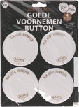 Goede voornemens Buttons Oud en Nieuw - Goud / Wit - Metaal / Kunststof - Set van 4 - Feestdagen - Feest - Oud en Nieuw - Oudjaar - Nieuwjaar - Voornemens - New year Goede voornemens Buttons Oud en Nieuw - Goud / Wit - Metaal / Kunststof - Set van 4 - Feestdagen - Feest - Oud en Nieuw - Oudjaar - Nieuwjaar - Voornemens - New year