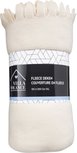 Fleece deken CALLEN - Cremé - Fleece - 150 x 200 cm - XXL - Dekentje - Deken - Fleecedeken - Winter - Kerstcadeau Fleece deken CALLEN - Cremé - Fleece - 150 x 200 cm - XXL - Dekentje - Deken - Fleecedeken - Winter - Kerstcadeau