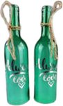Always love - Fles met LED verlichting - Groen - ⌀ 7 x h 28 cm Always love - Fles met LED verlichting - Groen - ⌀ 7 x h 28 cm