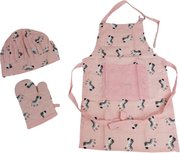 Kinderkookset met Zebraprint - Roze / Multicolor - Katoen - One Size - Set van 3 - Schort / Muts / Want - Koken - Set - Keukenset - Keuken - Bakken Kinderkookset met Zebraprint - Roze / Multicolor - Katoen - One Size - Set van 3 - Schort / Muts / Want - Koken - Set - Keukenset - Keuken - Bakken