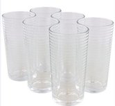 Longdrinkglazen glazen DORO met ribbelmotief - Transparant - Glas - 260 ml - Set van 6 - Glazen - Servies - Tafelen - Drinken - Glas Longdrinkglazen glazen DORO met ribbelmotief - Transparant - Glas - 260 ml - Set van 6 - Glazen - Servies - Tafelen - Drinken - Glas