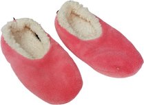 Dames pantoffels met binnen voering - Roze / Wit - Polyester - Maat 38 - Sloffen Dames pantoffels met binnen voering - Roze / Wit - Polyester - Maat 38 - Sloffen