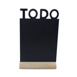 Decoratie Krijtbord op standaard Cadence - TODO - Zwart - Hout - 32x20 cm Decoratie Krijtbord op standaard Cadence - TODO - Zwart - Hout - 32x20 cm
