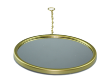 Hangspiegel Henri - Goud - Ø 23cm Hangspiegel Henri - Goud - Ø 23cm