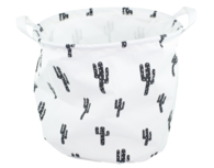 Wasmand Cactus Small - Zwart/Wit - 33x29cm Wasmand Cactus Small - Zwart/Wit - 33x29cm