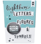 Lightbox / letterbox Letter set - Zwart - Figuren - Symbolen Lightbox / letterbox Letter set - Zwart - Figuren - Symbolen
