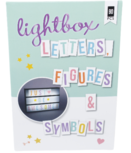 Lightbox / letterbox Letter set - Pastel kleuren - multicolor - Figuren - Symbolen Lightbox / letterbox Letter set - Pastel kleuren - multicolor - Figuren - Symbolen