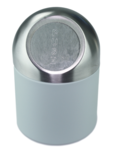 Tafelafvalbak Ewoud- Aqua Blauw/Zilver - RVS - Afvalbak - Table bin - Mini Prullenbak Tafelafvalbak Ewoud- Aqua Blauw/Zilver - RVS - Afvalbak - Table bin - Mini Prullenbak