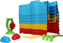 Stapelbare Zandbak voor kinderen – Multicolor - 87x87x12cm Stapelbare Zandbak voor kinderen – Multicolor - 87x87x12cm