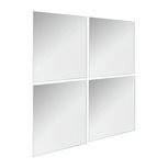 Plakspiegel MATTHIJS - set van 4 - 28 x 28 cm Plakspiegel MATTHIJS - set van 4 - 28 x 28 cm