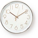 Klok SAMSON - Goud - Ø30 cm - Kunststof - Rond Klok SAMSON - Goud - Ø30 cm - Kunststof - Rond