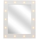 LED Spiegel JORIN - Wit - Metaal - 27 x 32 cm LED Spiegel JORIN - Wit - Metaal - 27 x 32 cm
