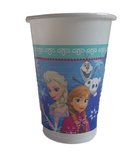 Disney Frozen Bekers - Blauw / Paars - 200ml - 15 stuks Disney Frozen Bekers - Blauw / Paars - 200ml - 15 stuks