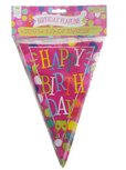 Happy Birthday Slinger - Multicolor - h 30 cm - 6 meter Happy Birthday Slinger - Multicolor - h 30 cm - 6 meter