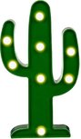 Cactus lampje met 8 led lampjes - Groen - Kunststof - 14 x 3 x 25 cm Cactus lampje met 8 led lampjes - Groen - Kunststof - 14 x 3 x 25 cm