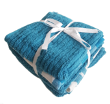 Keuken- & theedoekset ALEV - 1 vaatdoek, 2 thee- en 2 keukendoeken - Blauw Keuken- & theedoekset ALEV - 1 vaatdoek, 2 thee- en 2 keukendoeken - Blauw