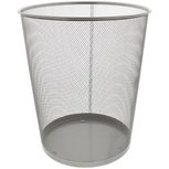 Prullenbak RICHARD - 15 L - Zilver - Ø 30 x 35 cm Prullenbak RICHARD - 15 L - Zilver - Ø 30 x 35 cm