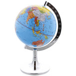 Wereldbol met metalen standaard - Kunststof - h 23 cm Wereldbol met metalen standaard - Kunststof - h 23 cm