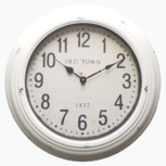 Klok OLD TOWN - Wit - Metaal - Ø 43 cm Klok OLD TOWN - Wit - Metaal - Ø 43 cm