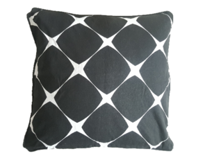 Sierkussenhoes met ster motief WIRO - Zwart / Wit - 45 x 45 cm - Katoen