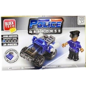Block Tech - Police response - 39 stuks - Multicolor - Politie - Speelgoed