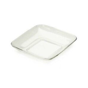 Herbruikbare Sabert mini Amuse tasting bakje - Transparant - Kunststof - 6 x 6 x 1 cm - Set van 20