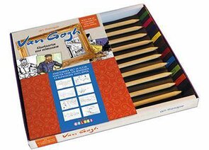 Van Gogh kleuren voor volwassenen boek-box - Mulitcolor