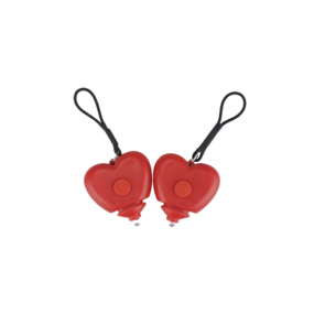 Fiets LED lampjes Hart - Rood - Kunststof - Set van 2
