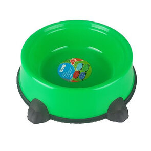  Voerbak DAAN - Groen - Kunststof / Rubber - Ø 20 x h 7 cm - 1L 