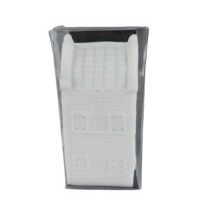 Kersthuisje Led - Wit - Kunststof - 5.5 x 5.5 x 13 cm