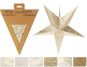 Ster lantaarn - Multicolor - Karton - 40 cm - Assorti