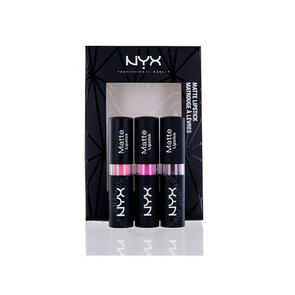 NYX Matte lipstick - Zalm Roze / Donkerpaars - 3 stuks - 3 kleuren / Dames / 2,5 g / TikTok  / Glamour Lipstick