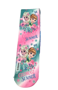 Frozen Anna en Elsa Celebrate Summer kindersokken - Maat 23-26 - Multicolor - 1 paar 