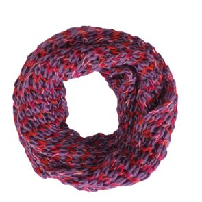 Loop Sjaal RITA - Paars / Rood - Dames - Polyester / Acryl 