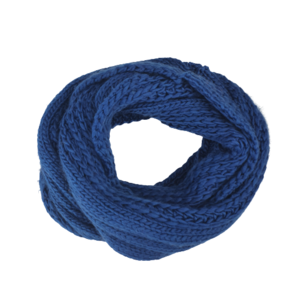 Ronde Sjaal ABEL - Blauw - Unisex - Acryl