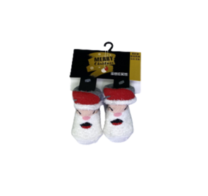 Kerst Babysokken - Kerstman - 0-6 Maanden - Multicolor - 1 paar