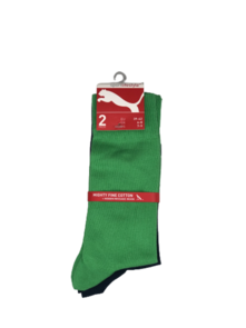  PUMA Sportsokken lang model - Groen / Donkerblauw - Maat 43 / 46