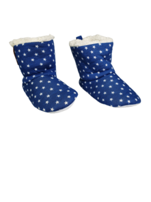 Pantoffel hoog model sterretjes - Blauw - Maat 29 / 30