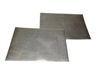  Luxury Placemat MAISONETTE  - Zilver - 30 x 45 cm - Set van 2